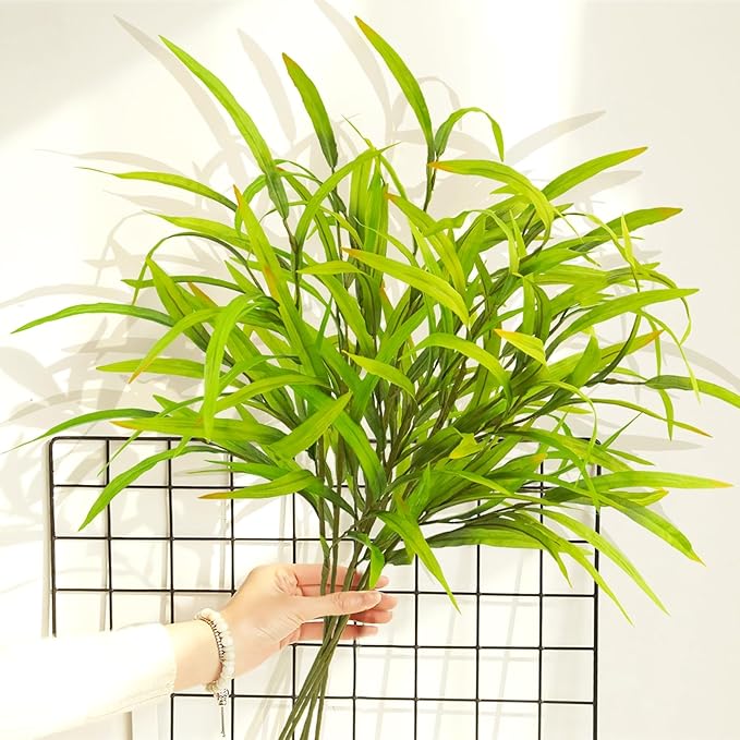 6pcs Artificial Greenery Stems 27.5" Artificial Spring Greenery Stems Plants Fake Greenery Branches for Flower Arrangement Bouquets Floral Vase Wedding Decor
