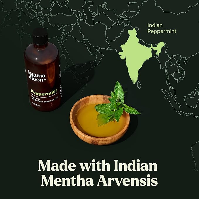 Peppermint Oil - Natural Pure Essential Oils for Diffusers, Aromatherapy, Humidifiers, Candle Making Scents - Fresh Fragrance Scents for Home, Office, Cars and Cleaning Products (150mL)