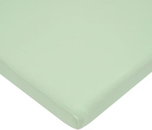 TL Care 100% Natural Cotton Jersey Knit 18" x 36" Cradle/Bassinet Sheet - Fitted, Celery, Soft Breathable, for Boys and Girls