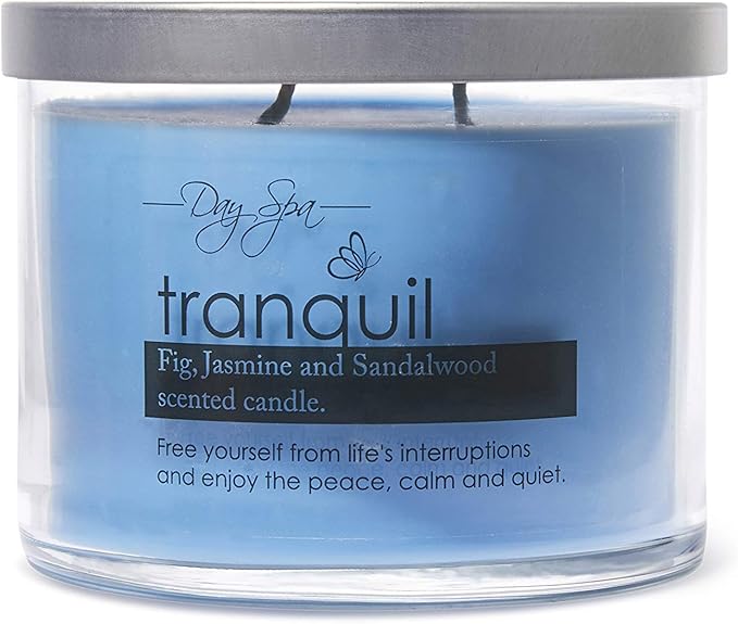 A Cheerful Giver Day Spa Tranquil Scented Candle - 11-Ounce Soy Candle with 55 hours Burn Time - Birthday Gift for Women