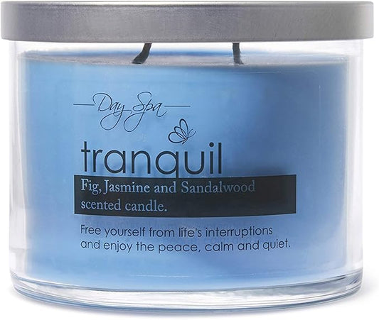 A Cheerful Giver Day Spa Tranquil Scented Candle - 11-Ounce Soy Candle with 55 hours Burn Time - Birthday Gift for Women