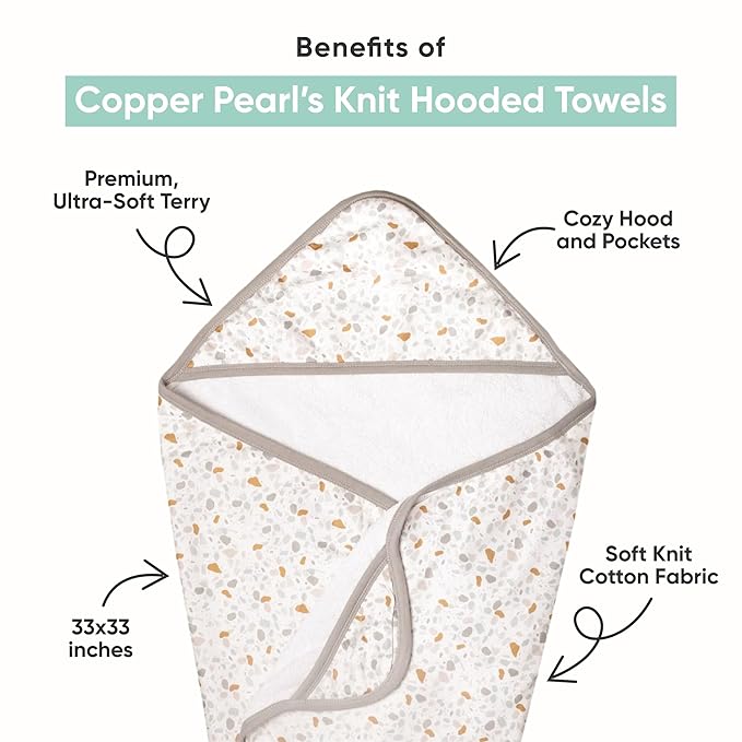 Copper Pearl Hooded Bath Towels Premium Knit/Terry Cloth Baby Towels with Hood, Pockets, and Cool Designs - Great to Gift and Make Bath Time Fun - Baby Bath Towel, Scotland