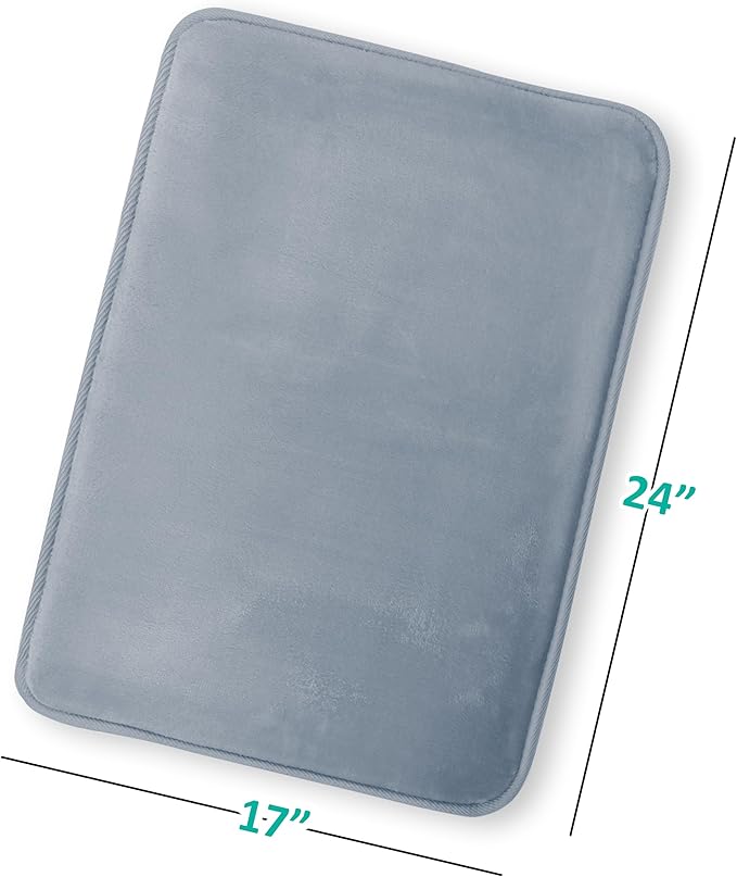 Clara Clark Bathroom Rugs, Velvet Memory Foam Bath Mat, Non-Slip Bath Rugs, Machine Wash, Dries Quickly, Ultra Soft Plush Bath Mats for Bathroom,