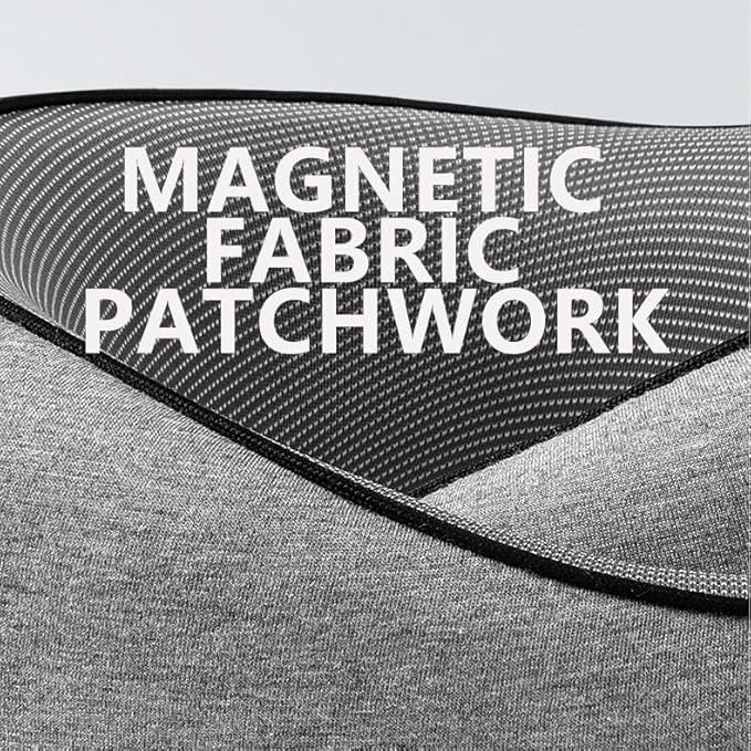 2024 Memory Foam Neck Pillow 360 Degree Neck Support Travel Pillows for Airplanes and Long Flight Travel Neck Pillow (Dark Grey-with Strap)