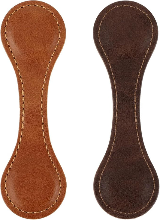 2 Pcs Leather Magnet Bookmark Retro Book Page Holder Vintage Page Marker Clip Handmade Cute Reading Accessories for Women Bookworm Book Lovers Reader Gift