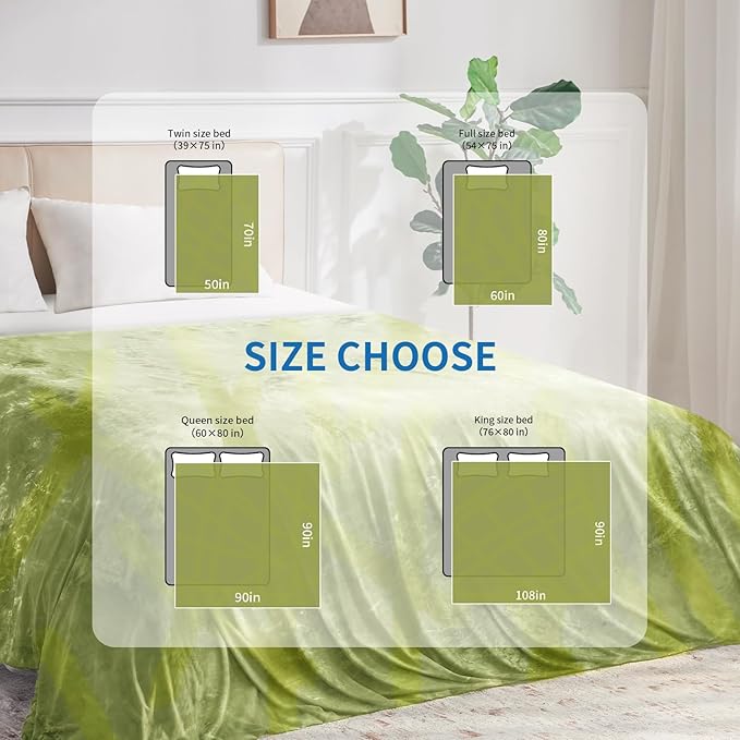 Guohaoi Cooling Blanket (90"x108"King Size) for HotSleepers,Decortive Tie Dye,Absorbs Heat to Keep Body Cool for Night Sweats,Arc-Chill Q-Max >0.5 Cool Fiber,Keep Cool,Hypo-Allergenic,All-Season.