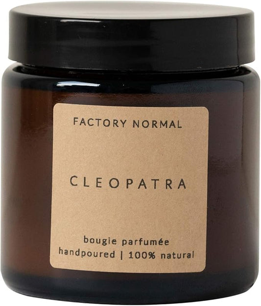 Cleopatra Floral Scented Soy Candles, Factory Normal Handmade Amber Jar Candle, 4oz, 18 Hour Burn Time