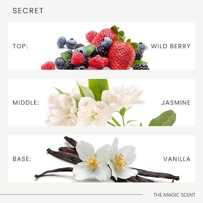 Secret Oils for Diffuser - HVAC, Cold-Air, & Ultrasonic Diffuser Oil - Essential Oils for Diffusers Aromatherapy - Rose and Jasmine Oil - 4 fl oz, 120 mL