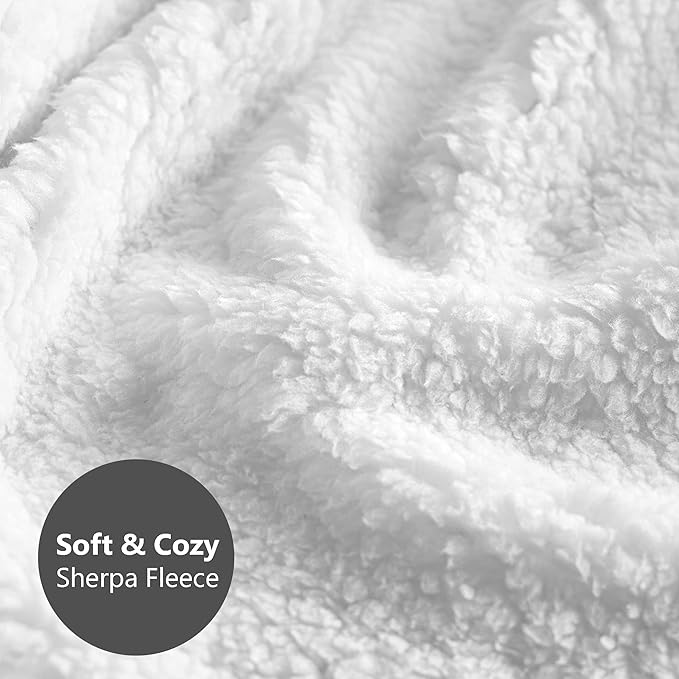 DaysU Plush Flannel Sherpa Baby Blanket for Girls Boys, Generous Reversible Soft Micro Fleece Toddler Bed Throw Blanket with Animal Print for Kids and Children, Elephant, 50"x60"