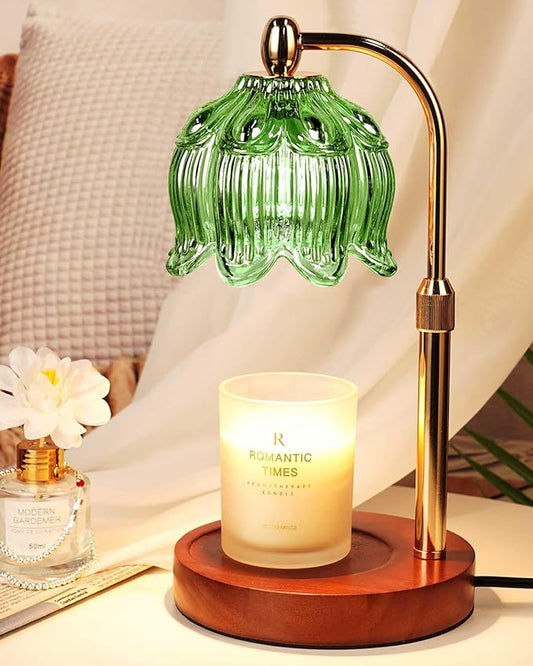 Candle Warmer Lamp with Timer Dimmable, Adjustable Height, Birthday Gifts for Women Mom, House Warming Gifts New Home Room Decor, Wax Warmer Lamp for Jar Candles with 2 Bulbs