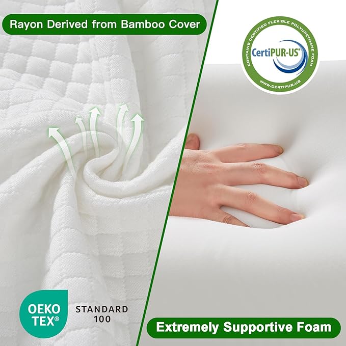 JJDANFILL King Size Bed Wedge Pillow Plus for Sleeping, Headboard Pillow/Bed Gap Filler/Mattress Wedge Close The Gap (0-8"), Between Your Headboard and Mattress. (76"*10"*6")