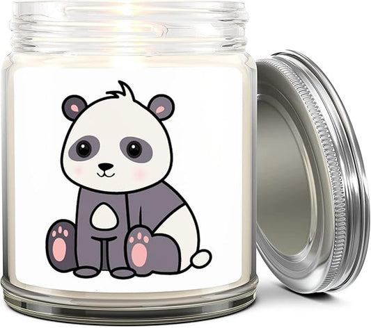 1OAK Lavender Scented Candles - Panda Candle - Panda Gifts for Women - Made in USA