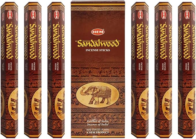 Sandalwood Incense Sticks and Incense Stick Holder Bundle Insence Insense Hem Incense Sticks