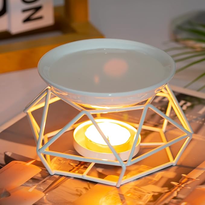 Wax Oil Burner Metal | Oil Wax Melt Burner | Canlde Tealight Holder | Scented Diffuser | Spiriual Gifts for Home Decoration