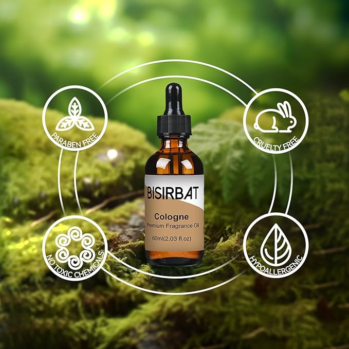 Fragrance Oil Set Gentlemen, Manliness&Colognes - Essential Oils Blend for Home, for Aromatherapy Diffuser Humidifier, Reed Diffuser Oils Refills, Highly Concentrated and Long Lasting - 60mlx2