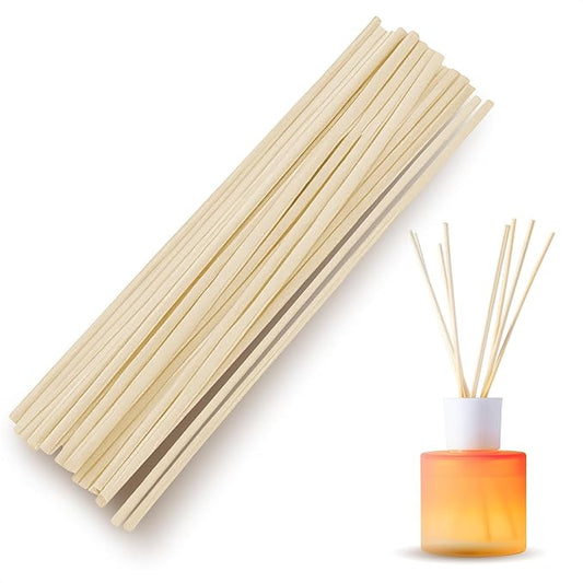 100 Pcs Bamboo Reed Diffuser Sticks - 10" Reed Sticks for Oil Diffuser, Good for DIY and Crafts, Easy to Use and Lightweight, Suitable for Living Room, Kitchen, Bathroom, Bedroom, and Office
