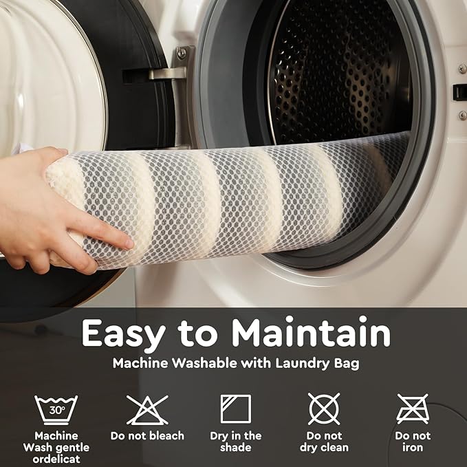 tchdio Striped Bath Mat Rug, Super Absorbent Non Slip Bath Mats for Bathroom Floor 3D Woven Gradient Bathroom Mat with Tassels Machine Washable Bathroom Rugs Beside Tub, 17" x 24", Green