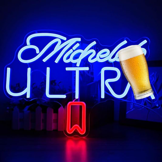 Beer Neon Sign for Wall Decor Dimmable Beer Neon Signs Bar Led Sign Neon Sign for Man Cave Light Up Sign for Bedroom Home Bar Shop Pub Bistro Party Hotel Game Room Decor Gifts