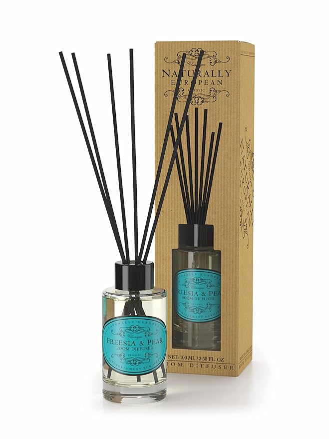 Naturally European Fragrance by Somerset Freesia & Pear Room Diffuser, 3.38 Fl Oz