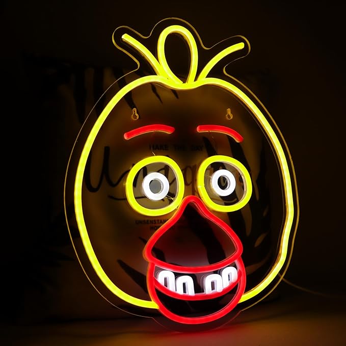 Neon Signs for Wall Decor，LED Neon Lights for Bedroom，Birthday、Christmas Gifts for kids 5V Power Adapter 16.1 * 12.8Inch
