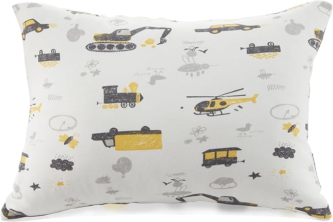 Moonrite 13Ã18 Toddler Pillow with Pillowcase,100% Cotton Toddler Pillows for Sleeping,Soft Breathable Washable Small Toddler&Kid Pillow for Bed,Mini pillow,Better Naps at Preschool