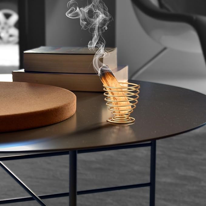 OIIKI Brass Incense Holder, Coil Incense Burner, Incense Stick Holder, Alloy Cone Ash Catcher for Indoor Outdoor Use (5 Styles)