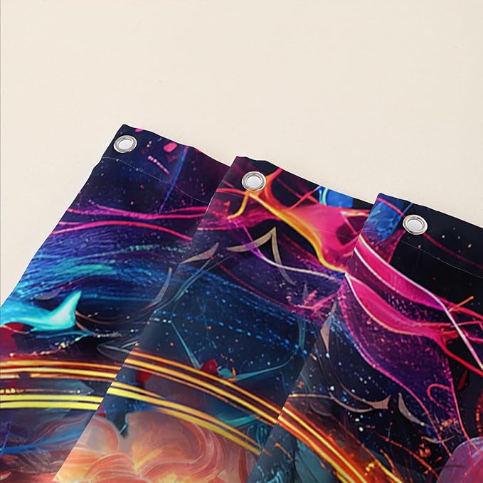 AILONEN Gothic Skull Shower Curtains for Bathroom,Red and Black Skeleton Sugar Skull Bath Curtain,Romantic Rose Flower Goth Skull Decor,Boys Men Curtain 12 Plastic Hooks Waterproof, 48" W x 72" H