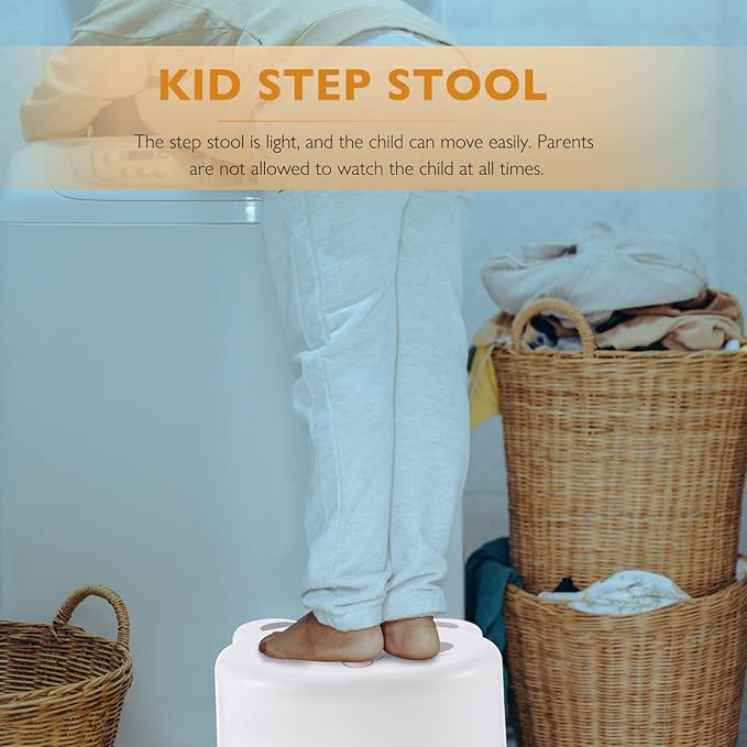 Plastic Stool Anti- Skid Step Stool Step Stool, 1 Pc Bathroom Stool Toilet Step Stool Anti-Skid Step Stool Potty Training Aid Thick Plastic Stool for Adults