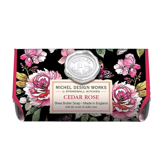 Michel Design Works Large Bath Soap Bar, Cedar Rose