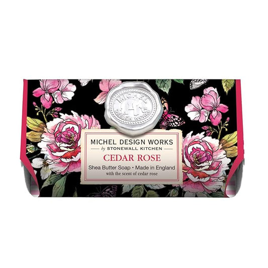 Michel Design Works Large Bath Soap Bar, Cedar Rose