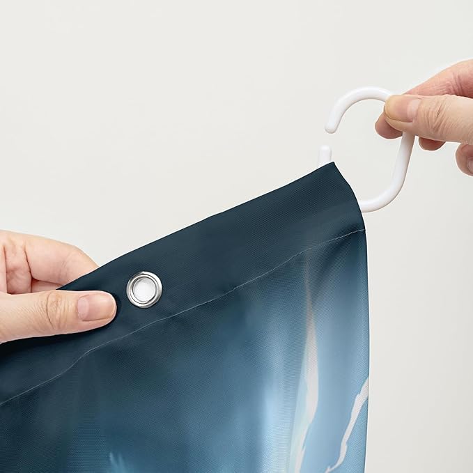 AILONEN Boys Dinosaur Shower Curtain, Monster Truck Bath Curtain,Lightning Roaring Dinosaur Kids Shower Curtain,Waterproof Curtain Bathroom 48" W*72" H Decor with 12 Plastic Hooks