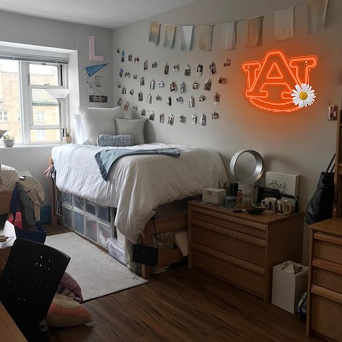 University Neon Sign for Wall Decor,University LED Neon Light Sign,Football Neon Signs,Neon Signs for Man Cave,College Name Lights,Dorm Decor for Students,Men,Teens,Size 13.8 * 11.8inch(FMXD384)