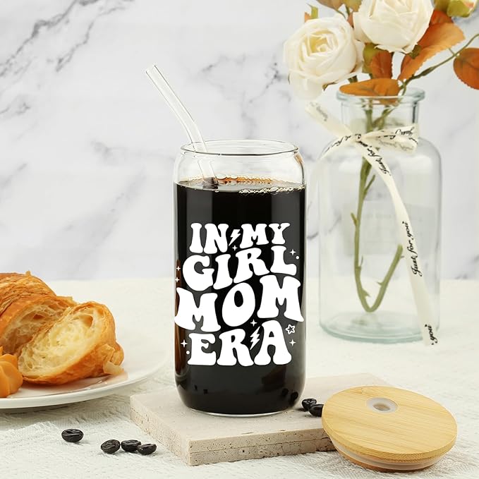 16oz In My Girl Mom Era Tumbler - Funny Coffee Cup for New/Expecting Moms, Aunts and Girl Mom Club | Mothers Day, Christmas, Baby-Shower Gift for Women