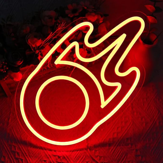Gaming Black Mage Neon Sign for Wall Decor, LED Light for Bedroom, Game Room Decorations, Dimmable, 5V USB Powered, Red, 11.8" x 11.8"