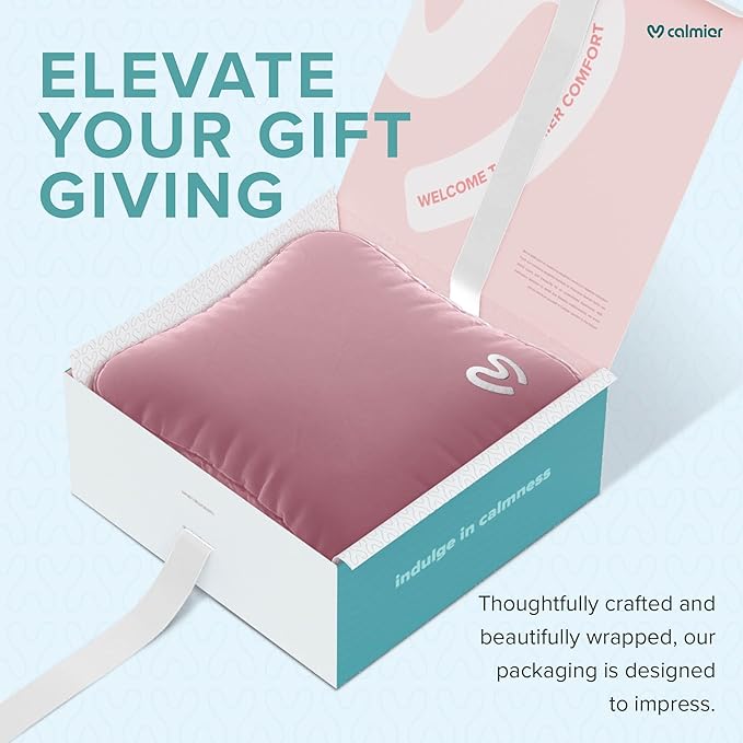 Calmier - 12 lb Sensory Weighted Pillow - Glass Bead Filled Hug Pillow - Ultra Plush Cozy Weighted Pillows for Adults and Kids - Child Sensory Pillow - Weighted Lap Pad (Pink - Minky, 12 LBS)