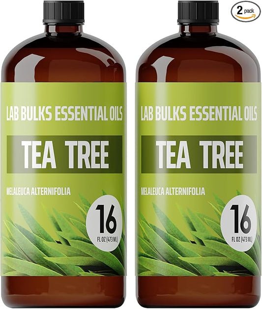 Tea Tree Essential Oil 16 Ounce (2 Pack) – Aromatherapy Tea Tree Oil Bulk for Diffuser, Soap Making, Home, Candles