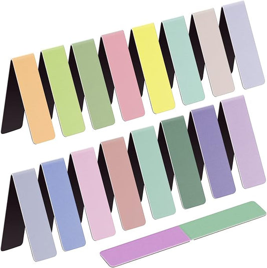 UpUDo 24 Pack Magnetic Bookmark, Book Marker Clip for Teachers, Students, Book Lovers, Printing on 2 Side