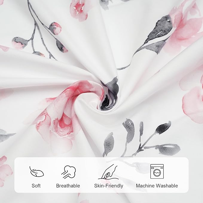 david's kids 3 Pack Fitted Crib Sheets, Ultra Soft Breathable Comfortable Baby Sheet Set for Boys Girls Neutral, 28x52 Inch Fits Standard Crib and Toddler Mattresses, Floral Flowers