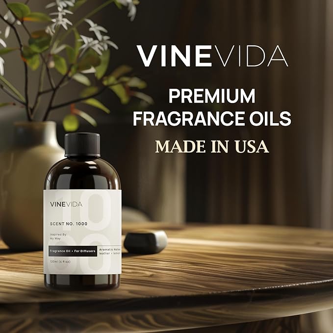 VINEVIDA [4 Fl Oz] Scent NO. 1000 Inspired by My Way Fragrance Oil for Cold Air Diffuser, Hotel Fragrance Diffuser Oil, Hotel Scent - Home Luxury Scents