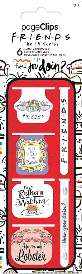 Friends Magnetic Page Clips (6-Pack) Stationery