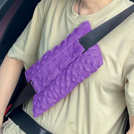 Seatbelt Pillows for Mastectomy Post-Surgery,After Chemo Heart Post Breast Cancer Surgery C-Section Hysterectomy Support Cushion Pad Patient Care Comfort Recovery Pillow for Car Seat Belt(Lavender)