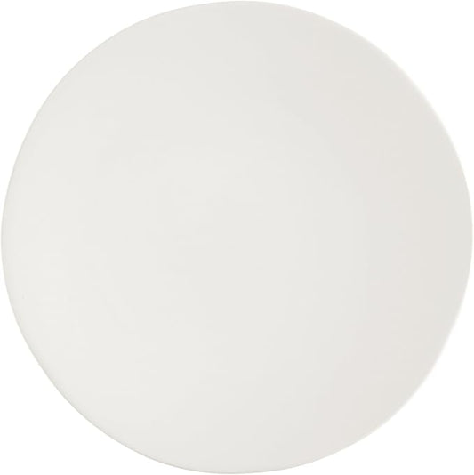 Fortessa Vitraluxe Dinnerware Heirloom Matte Finish Dinner Plate 10.75-Inch, Linen, Set of 4