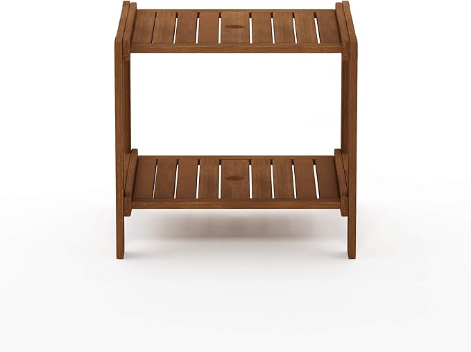 Furinno FG19840T Tioman Hardwood Mississippi Side Table, Natural