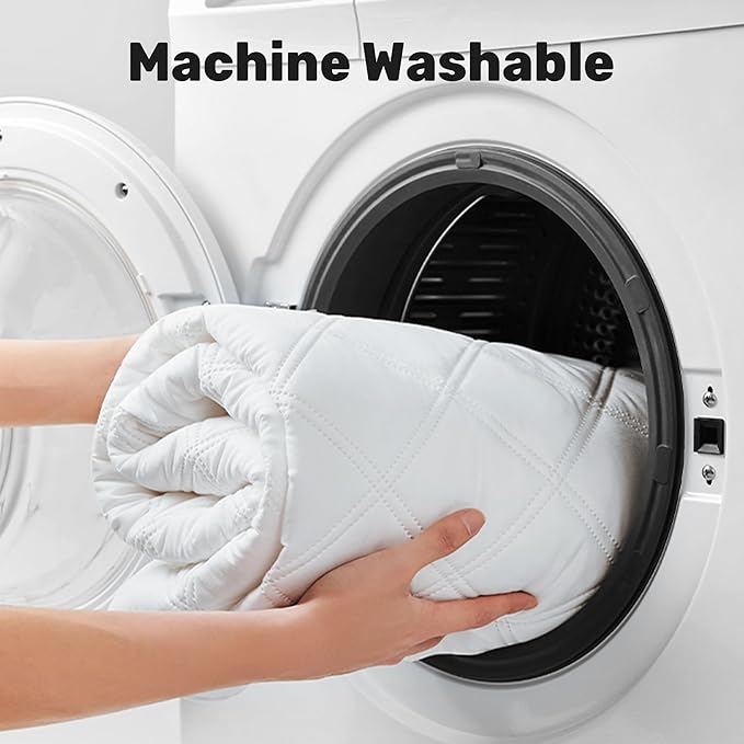 UNIKOME Goose Feather and Down Pillows,Oval Gusseted Feather Down Pillow for Sleeping, 100% Cotton Pillow Cover, Queen Size, Set of 2