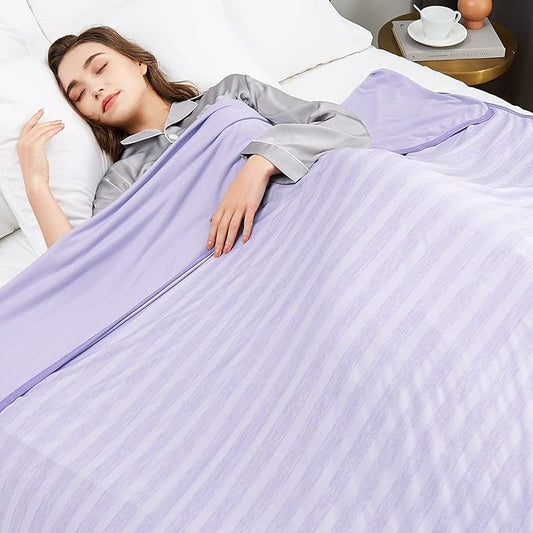 Guohaoi Cooling Blanket (90"x108"King Size) for Hot Sleepers,Absorbs Heat to Keep Body Cool for Night Sweats,100% Oeko-Tex Certified Cool Fiber,Breathable,Comfortable,All-Season.
