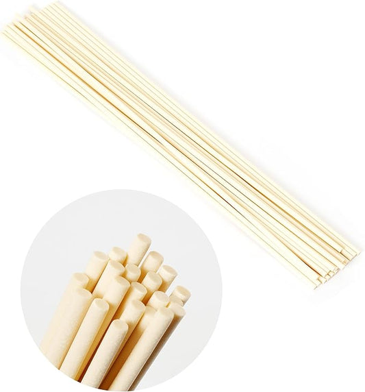Oil Diffuser Sticks 20pcs 16.93in/43cm×0.197in/5mm Fragrance Refill Fibre Reed Thick Diffuser Sticks for Diffuser Reed Diffuser Sticks for Home Office Spa and Bedroom