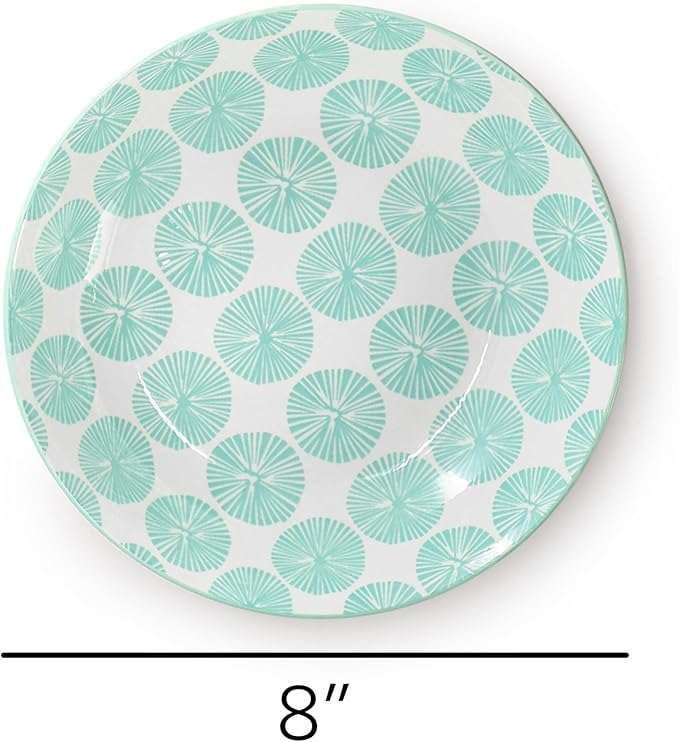 Elama Giovanna 6 Piece Assorted Design Porcelain Multi-Color Graphic Bowl Set; Tableware; Serveware; Dinnerware Set; Bowl Set (6 Piece)