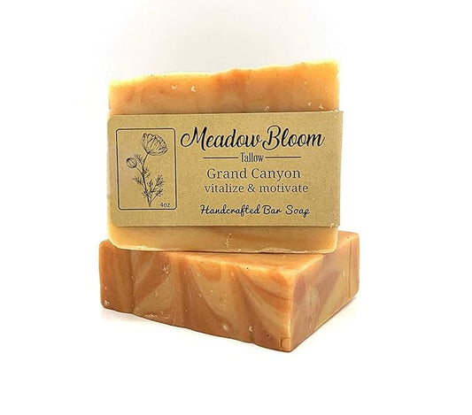 EST'D 2004 HC EST'D 2004 HC Meadow Bloom Tallow Bar Soap - Fennel & Clay 2 Pack - Made with All Natural 100% Grass Fed Tallow Handmade Soap Bar - Great for Face or Body Soap