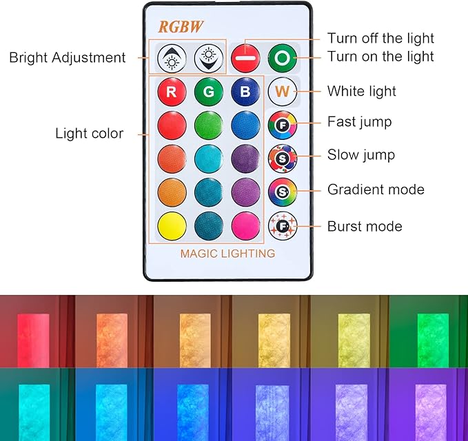 LED Soft Light Floor Lamp, 52" Simple Design Morden Slim RGB 16 Color Changing Tyvek Fabric Shade Dimmable Remote Control & 2 Smart LED Bulbs Standing Lamp for Living Room Bedroom Game Room