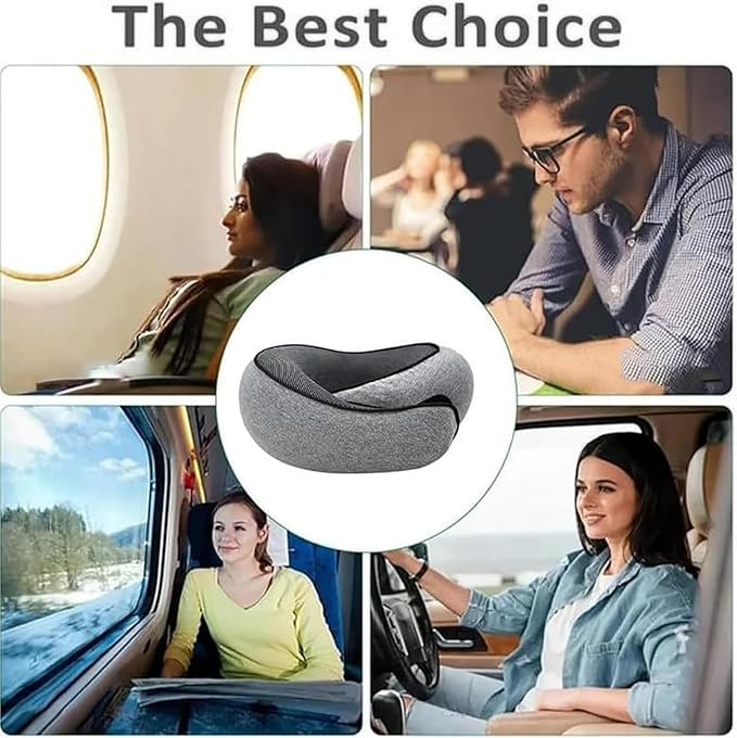 Wander Plus Travel Pillow,Wander Plus Neck Pillow,Memory Foam Travel Pillow 2024 New Travel Pillow Suitable for Airplanes,Offices and Cars 2PC（Pink+Black）